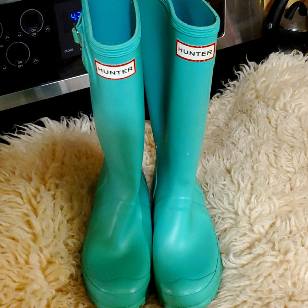 Girls Tiffany Blue Hunter Boots